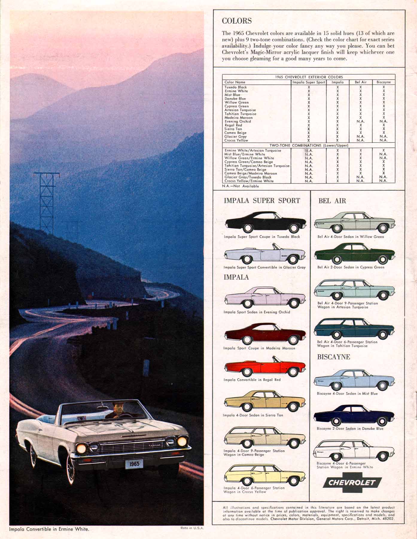 1965 Chevrolet Full-Size Brochure Page 1